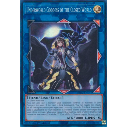 Diosa del Inframundo del Mundo Cerrado (Super Rare) – 25th Anniversary Rarity Collection II