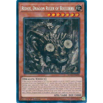 Redox, Dragon Ruler of Boulders (Secret Rare) - Quarter Century Bonanza